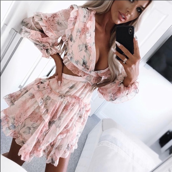 📍SOLD📍Sexy floral mini summer dress - Picture 6 of 8